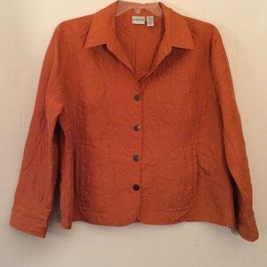 Chico’s | Fall Orange Lightweight Jacket